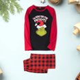 thumbnail image 3 of Pijamas Navideñas Traje de pantalón largo negro con estampado de dibujos animados estilo casual familiar de Navidad Ygjytge Negro*Hombre T M para Unisex, 3 of 5
