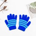 thumbnail image 1 of Guantes mágicos de punto con dedos completos y cálidos para invierno, guantes de punto acrílicos sencillos para niños de 4 a 8 años, 1 of 1