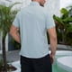 thumbnail image 4 of pstuiky camisetas de hombre, Camiseta de manga corta con capucha y cremallera para hombre, informal, lisa, a la moda ropa de hombre xxl, 4 of 4