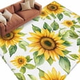 thumbnail image 2 of 6'x9' Area Rugs, Sunflower Indoor Outdoor Area Rug for Living Room Bedroom, Yellow Summer Botanical Pastoral Washable Bathroom Rugs Kitchen Floor Carpet Mats Home Decor Aesthetic, 2 of 8