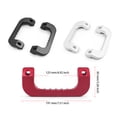 thumbnail image 4 of BrowQuartz 1Pair Door Grab Auto Pull Refit Aluminum Armrest Trim Roof Handle Vehicle Handles Fittings Replacement for 2005 2018 Silver, 4 of 6