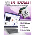 thumbnail image 5 of HP 17.3 Business Laptop, Intel 10-Core i5 1334U, Windows 11 Home, 16GB RAM, 512GB SSD, w/Accessory, 5 of 7