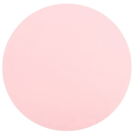 Alasum 1PC Pet Mats for Floor Leakproof Pink Silicone Round Cat Food Pad