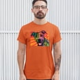 thumbnail image 3 of Tee Hunt Colorful Pitbull T-Shirt Andy Maxx Dog Lover Pet Owner Adopt Men's Tee, Orange, 3X-Large, 3 of 5