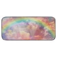 thumbnail image 2 of WERPE Rainbow Clouds Sky 19.68x39.37in Square Floor Mat Indoor Outdoor Burlap Felt Anti-Slip Recycled Rubber for Home Entrance 19.68*47.24 in, 2 of 6