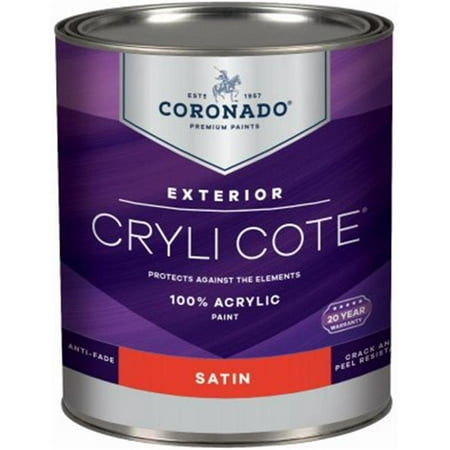 Benjamin Moore & Co-Coronado 236087 Coronado Cryli-Cote QT Satin Tintable Acrylic Exterior Paint,