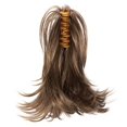 thumbnail image 3 of Onedor 12 inch Premium Synthetic Adjustable & Customizable Updo Style Ponytail Hair Extension with Clip on Claw Attachment (10#), 3 of 5