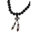 thumbnail image 5 of Mandala Crafts Natural Wood 108 Mala Prayer Beads Necklace, Bracelet from for Buddhists, Meditation, Yoga (Black Wood Tiger Eye), 5 of 6
