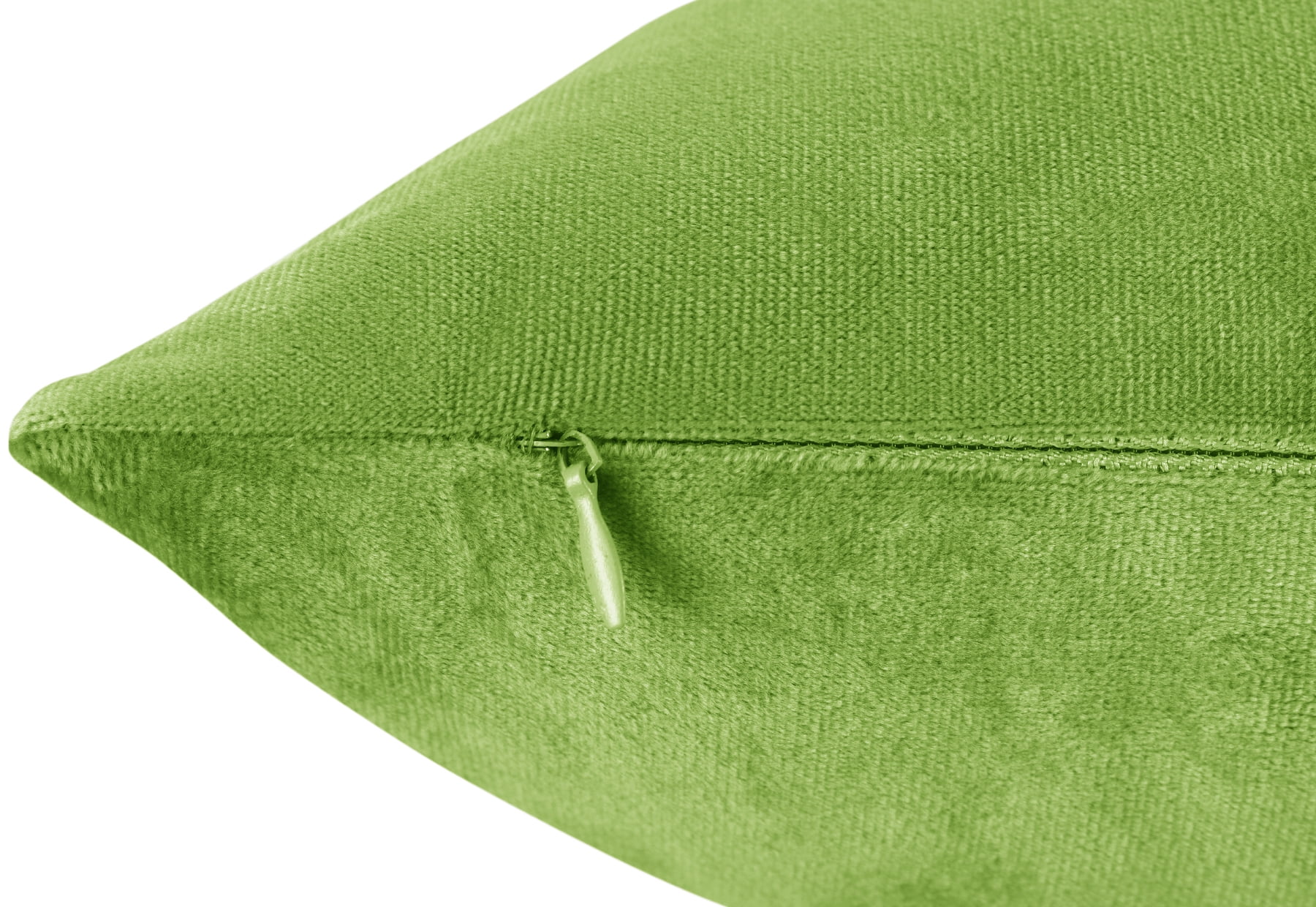 Clara Clark Plush Solid Decorative Microfiber Square Throw Pillow Cover with Throw Pillow Insert for Couch, Garden Green, 28"x28"", 4 Piece Decorative Soft Throw Pillow Set