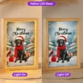 thumbnail image 2 of Merry Christmas Labrador Retriever Enjoys Woofmas Winter Xmas Holiday Acrylic Plaque with Wood Photo Frame Box Lab Dog Lover Gifts Light Box - 02022, 2 of 5