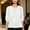 White, variant on Womens Linen Shirt Loose Fit Women Blouses 3/4 Sleeve V Neck Going out Tops for Coffee and Brunch Time M-3XL
