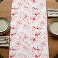 thumbnail image 5 of Table Runners 90 Inches Long Dress Scarves, Pink Flower Farmhouse Coffee/Dining/Kitchen Table Runner for Living Room, Watercolor Floral Botanical Line Drawing Print 13x90 Inch, 5 of 9