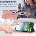 thumbnail image 5 of Leather For Samsung Galaxy S26 FE 5G Case Orchids&Butterflies Embossed 5-card  Flip Wallet Leather Case With Card Holder Magnetic Closure Phone Cases Cover With Hand Strap,Pink,For Galaxy S26 FE 5G, 5 of 9