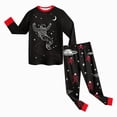 thumbnail image 6 of CAUYDY 5-6T 7-8Y 9-10Y Kid Sleepwear Boy Photoshoot Outfits Long Sleeved Shirt and Pants 2Pcs Cute Set Boys Fall Winter Pajamas Sizes 8-9 Years,Red, 6 of 8