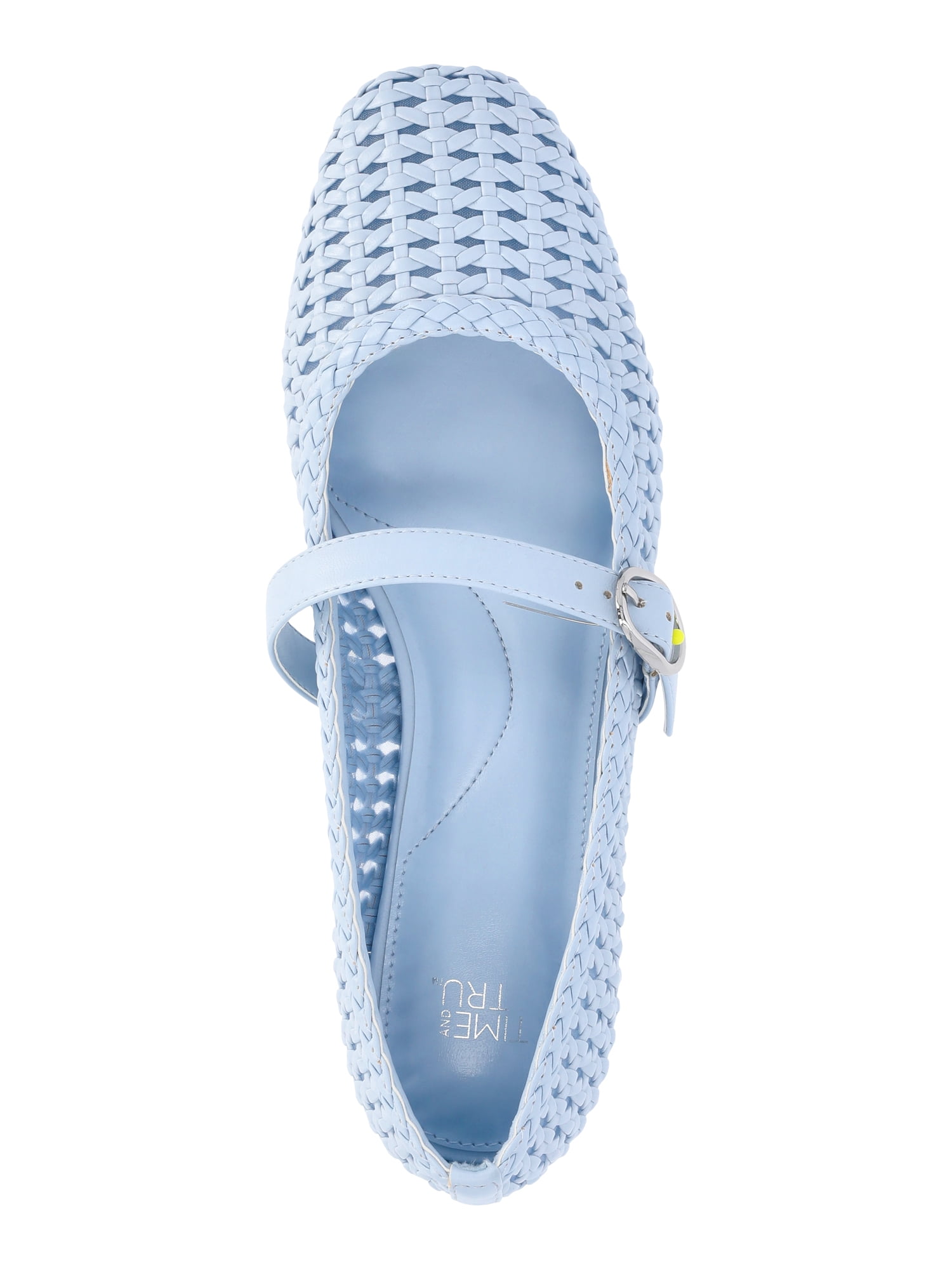 Time and Tru Women's Woven Ballet Flats