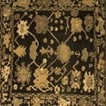 thumbnail image 1 of Ahgly Company Indoor Square Abstract Brown Modern Area Rugs, 3' Square, 1 of 4