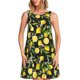 thumbnail image 1 of Disketp Lemon Fruits Flowers Leaves para Vestido sin Mangas para Mujeres, Vestidos de Verano para Mujeres, Casual y Holgado para la Playa, 1 of 7