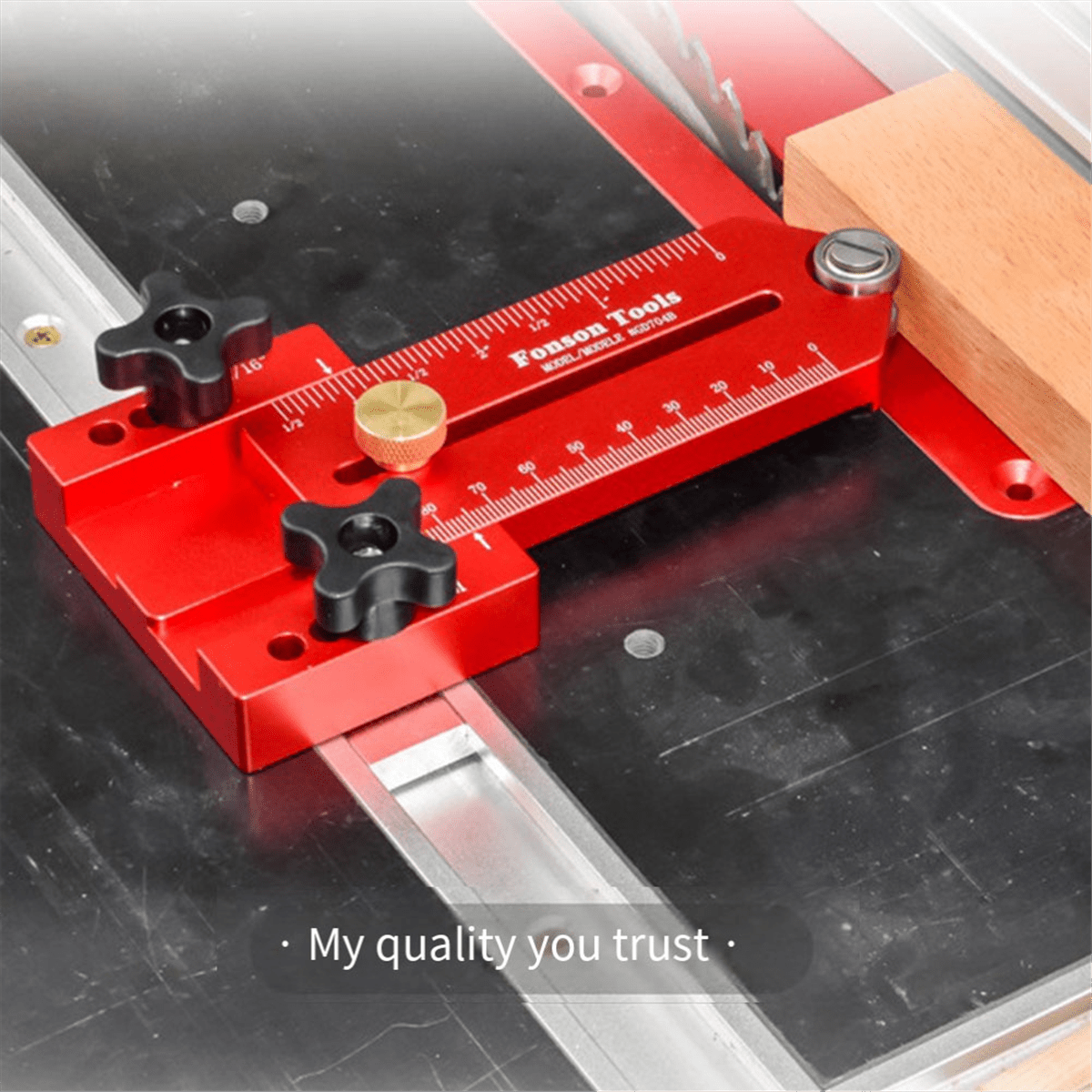 Extended Thin Rip Jig Table Saw Guide for Repeat Narrow Strip Cuts Works with Router Band