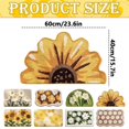 thumbnail image 3 of FURNIX Cute Sunflower Bath Mat,Yellow 23X16In Plush Non Slip Door Mat,Soft Fluffy Absorbent Polyester Mat,Machine Washable Quick Dry,Home Anti Slip Decorative Rug,Aesthetic Funny Decor Rug, 3 of 4