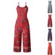 thumbnail image 4 of Qarigey Monos estampados para mujer, mamelucos con cremallera de pierna ancha sin mangas de verano Ropa, zapatos y accesorios Miscelánea, 4 of 6