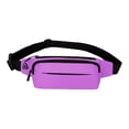 thumbnail image 3 of Riñonera, Riñonera, Monedero, Bolso impermeable, Porta llaves para teléfono celular, Bolso bandolera, Bolso de pecho para caminar, caminar, escalar, púrpura, 3 of 8