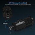 thumbnail image 2 of Micrófono de condensador USB con trípode, ideal para grabación y karaoke en línea, disponible en color plateado., 2 of 6