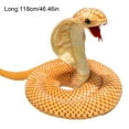 thumbnail image 6 of BAELLERT Plush Snake Doll Toy Realistic Stuffed Snake Figure Soft Snake Plushies Wild Animals Toy Prank Gag Gift for Kids Adults, 6 of 8