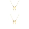 thumbnail image 4 of Collar de amistad Sonducket Ajustable dorado piscis 2Conjunto, 4 of 6