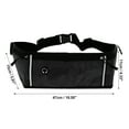 thumbnail image 4 of Unique Bargains 1 Pc Breathable Running Belt Thin Fanny Pack for Sports to Carry Phone Keys Black, 4 of 6