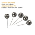 thumbnail image 4 of Uxcell Push Pins Round Head Thumb Map Tacks Steel Point, Black Gold 100 Pack, 4 of 5