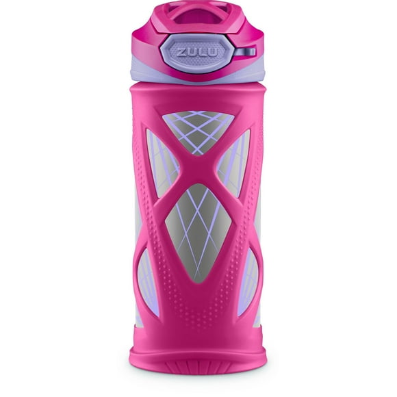 ZULU Echo 12oz (355 ml) Insulated Stainless Steel Kids Water Bottle, Pink-Purple