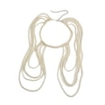 thumbnail image 2 of Cadena de cuerpo de hombro, cadena de hombro de cuentas de múltiples capas, accesorios de joyería nupcial joyería corporal ,, 2 of 8