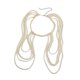 thumbnail image 2 of Cadena de cuerpo para hombro, arnés de cadena para hombro para mujer, collar de hombro en capas Blanco, 2 of 9