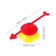 thumbnail image 3 of KAKOWELY 25 Pcs Arrow Spinners Game Spinner Game Spinner Arrow Game Plastic Pointer Rotating Arrows Game Pointer,2.91"X1.1"X0.79", 3 of 4