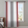 thumbnail image 4 of Red Grey Sheer Curtains 54 Inches Long, Gray Farmhouse Modern Rustic Light Filering Curtains, Breathable Simi Curtain Privacy Drapes for Kitchen Bathroom Nursery Lightweight Small Window Treatment, 4 of 9