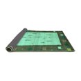thumbnail image 2 of Ahgly Company Indoor Rectangle Abstract Turquoise Blue Contemporary Area Rugs, 2' x 4', 2 of 4
