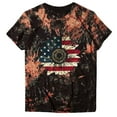 thumbnail image 4 of USSUMA Womens Tops Dressy Casual Summer Short Sleeve Sunflower Graphic Shirts for Women Trendy 4th of July Tie Dye Crewneck T-Shirts Blouses for Women Plus Tunic, 4 of 7