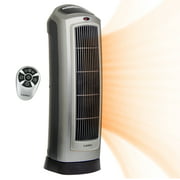 Lasko 1500W Digital Ceramic Space Heater with Remote, 755320, Silver