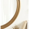 thumbnail image 6 of Kate and Laurel Mansell Farmhouse Wood Framed Round Wall Mirror, 28 inch Diameter, Distressed White, Decorative Modern Mirror for Wall, 6 of 6