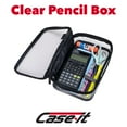 thumbnail image 7 of Case-it The Clear XL Pouch, Large capacity clear pencil case, clear zipper pencil pouch, transparent pen pouch, Stationary Bag for Office College Adult Teen Student, PLP-18-CLR-BLK, Black, 7 of 7