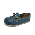 thumbnail image 3 of Zapato Mocasin Audaz para Niño color azul 22, 3 of 6