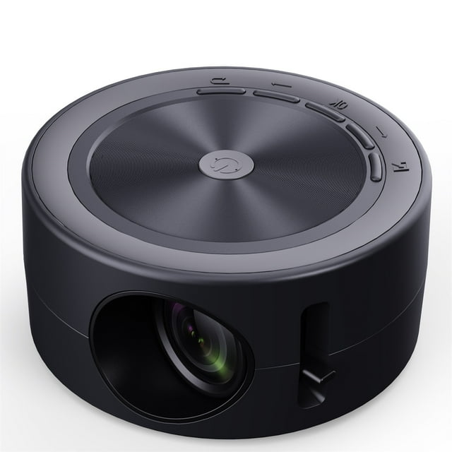 Lumières DEL Extérieures, Mini Projecteur, Projecteur Portable 1080P, Projecteur de Films Extérieur Projecteur Vidéo DEL pour la Maison, Projecteur de Films avec Interface Usb et Télécommande
