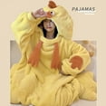 thumbnail image 3 of Onesies de una pieza para mujer, pijama de franela, mono de dibujos animados, ropa de dormir para pareja, 3 of 5