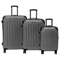 thumbnail image 1 of Kenneth Cole Reaction Renegade 3-piece Expandable Luggage Set - Silver, 1 of 9