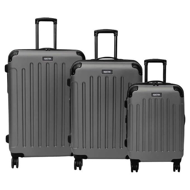 Kenneth Cole Reaction Renegade 3-piece Expandable Luggage Set - Silver