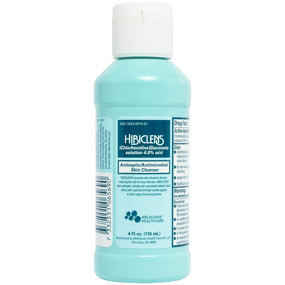 Hibiclens Antimicrobial Skin Cleanser - 4 oz Bottle - Walmart.com ...