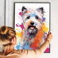 thumbnail image 4 of Dandie Dinmont Terrier Dog Art - Watercolor Style Wall, Home or Apartment Decor - Sweet Poster Print Gift for Puppy Lovers, Dog Lovers, Women, Girls, Kids, Baby Room, Nursery, 4 of 5