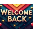 thumbnail image 5 of LUUFILx Welcome Back Banner Heart Decorative Background with Balloons for Party Supplies Office Event Celebration Occasion Backdrop Festive Decorations, 5 of 9