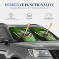 thumbnail image 4 of Balery 2 Piece Red-Eyed Tree Frog Car Windshield Sun Shade|Foldable Front Windshield Shade for Car Front Window for Most Sedans SUV Truck-Small, 4 of 7