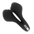 thumbnail image 4 of Sillín de bicicleta cómodo y transpirable con absorción de impactos para hombre y mujer Negro, 4 of 9